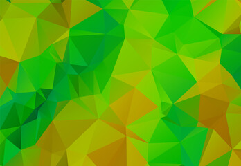 green Color polygon background or frame. Abstract Rectangle Geometrical Background. Geometric design for business presentations or web