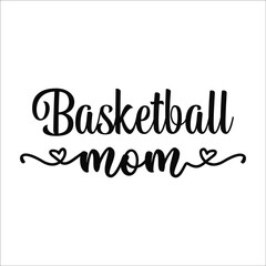 Fototapeta na wymiar basketball mom design eps