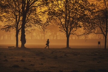 jogger in the park 