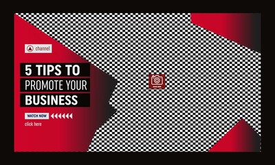 Corporate video thumbnail , video thumbnail template design and web banner template 