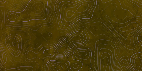 Topographic map background concept. Topo contour map. Rendering abstract illustration .. Line topography map contour background , geographic grid . Mountain hiking trail over terrain .topo map design 