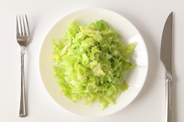 食物繊維たっぷりキャベツのサラダ