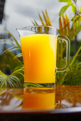 Jar of orange juice