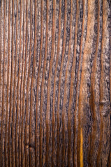 Closeup of a Rust Toned Wood Template.