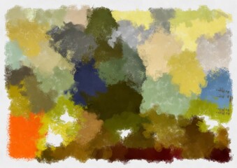 Illustration style background image abstract pattern various vibrant colors watercolor style illustration impressionist painting.