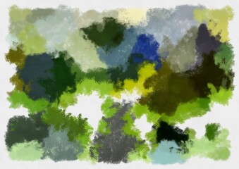 Illustration style background image abstract pattern various vibrant colors watercolor style illustration impressionist painting.