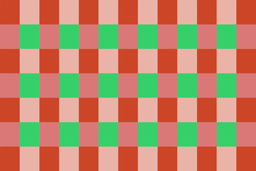 Illustration of multicolored checkered fabric.