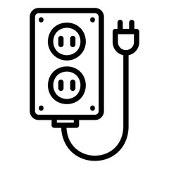 power strip line icon