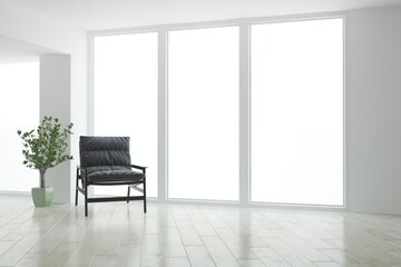 Modern interior design. 3D illustration