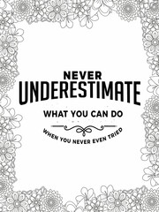 Life is good. Quote coloring page. Affirmation coloring. Vector illustration.