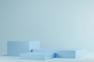 3d background products Show pedestal scenes with geometric platforms white background. with podium. Stand to display cosmetic products on stage. 3d render, 3d illustration