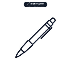 pen icon symbol template for graphic and web design collection logo vector illustration