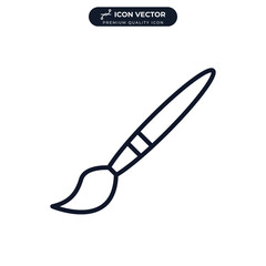 Obraz premium paint brush icon symbol template for graphic and web design collection logo vector illustration