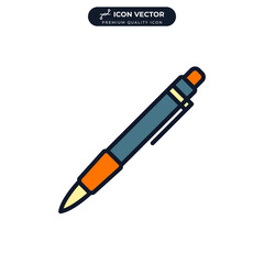 pen icon symbol template for graphic and web design collection logo vector illustration