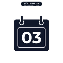 calendar icon symbol template for graphic and web design collection logo vector illustration