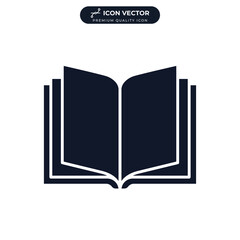 book icon symbol template for graphic and web design collection logo vector illustration