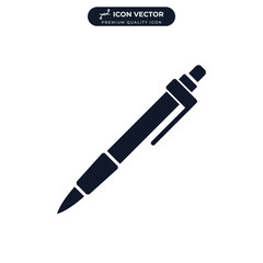 pen icon symbol template for graphic and web design collection logo vector illustration