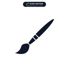 paint brush icon symbol template for graphic and web design collection logo vector illustration