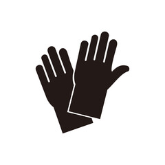 Construction gloves icon vector illustration 