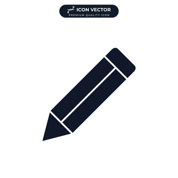 pencil icon symbol template for graphic and web design collection logo vector illustration