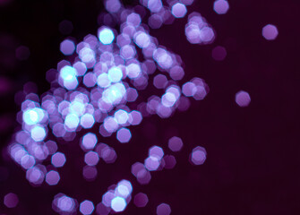 Purple bokeh abstract background, vivid color blur bokeh background