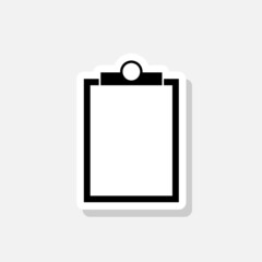 Checklist icon sticker sign for mobile concept and web design