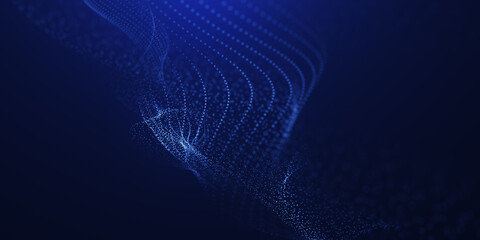 Futuristic abstract mesh technolgoy background.