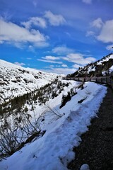 snow covered mountains at Alaska Skagway