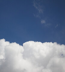 blue sky with white clouds