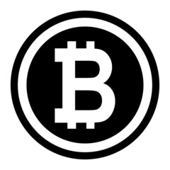 Bitcoin web coin, internet electronic crypto design symbol, digital pay vector illustration
