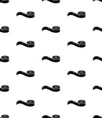Measuring Tape Icon Seamless Pattern, Tape Measure Icon