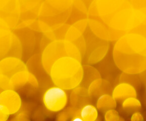 Golden bokeh as an abstract background.