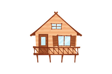 house on white background