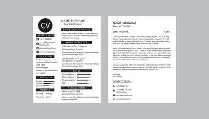 resume cv and cover letter