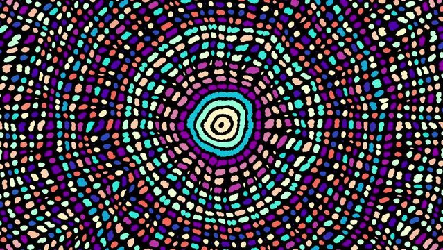 Abstract mandala loop background
