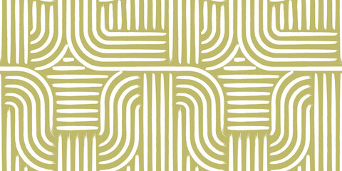 Abstract seamless background with brush strokes. Minimalist mid century stock vector illustration.