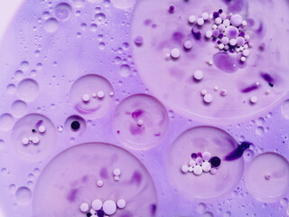 Purple water bubbles background.