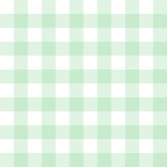 Light green and white pastel checkered background. Space for graphic design. Checkered texture pattern. 