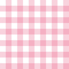 pastel pink plaid gingham background. Checkered pattern.