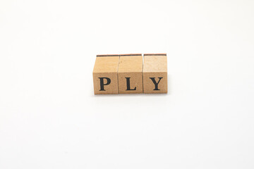 英単語　ブロック　アルファベット　English　PLY