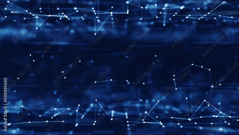 Poster abstract concept of digital technology and online cybersecurity data protection. polygon internet ne