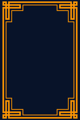 Classic vintage frame. Decorative border frame.