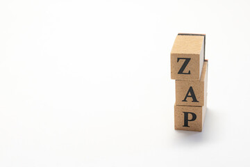 英単語　ブロック　アルファベット　English　ZAG