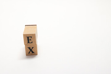 英単語　ブロック　アルファベット　English　EX