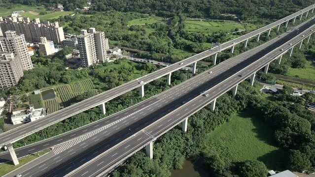 Taiwan Highway Interchange and Buildings