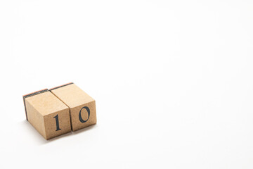 数字　ナンバー　Number　ブロック　10