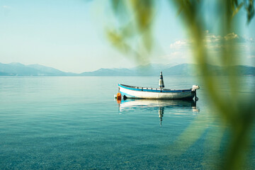 Boot im Ohridsee