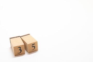 数字　ナンバー　Number　ブロック　35