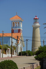 Dream beach holiday vacation in picturesque Punta del Este, Uruguay in South America with beautiful...