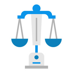 court scale icon on transparent background